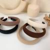 INEARZ Sponge Headband Female Solid Color Headband Khaki Thickened Girl Hairpin view 4
