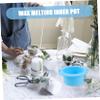 FRCOLOR Silicone Wax Melting Bowl for Hair Removal Sugaring Wax Pot Heat Resistant Non-stick Home Salon Use view 2
