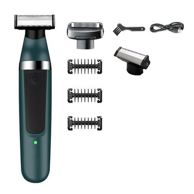 EKHOU Men's Shaver, 2 in 1 One Blade Professional Electric Shaver for Men Wet Dry Use Beard Trimmer Rechargeable Electric Razor for Men Body Shaving, Add 1 Head
