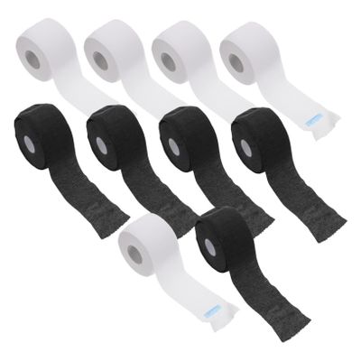 FRCOLOR 10rolls Disposable Neck Strips for Hair Salon Neck Protection Paper for Hair Styling Strong Adhesive Water-resistant Easy to Use