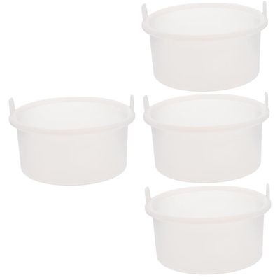 FRCOLOR 4pcs Silicone Wax Melting Bowl Silicone Wax Bean for Hair Removal and Candle Melting Essential Accessory for Waxing Machines Capacity Quality