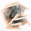 20 pcs Steel Wig Clips with Cloth for Making Hairpiece Caps - Herina 6-Teeth Wig Accessories Tools (Blonde) view 1