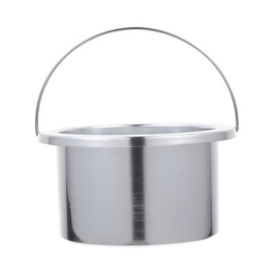 FRCOLOR Aluminum Hair Removal Wax Warmer Bowl Compact Wax Melting Tool for Home and Salon Use Durable and Easy to Clean Inner Pot Accessory Diameter Silver