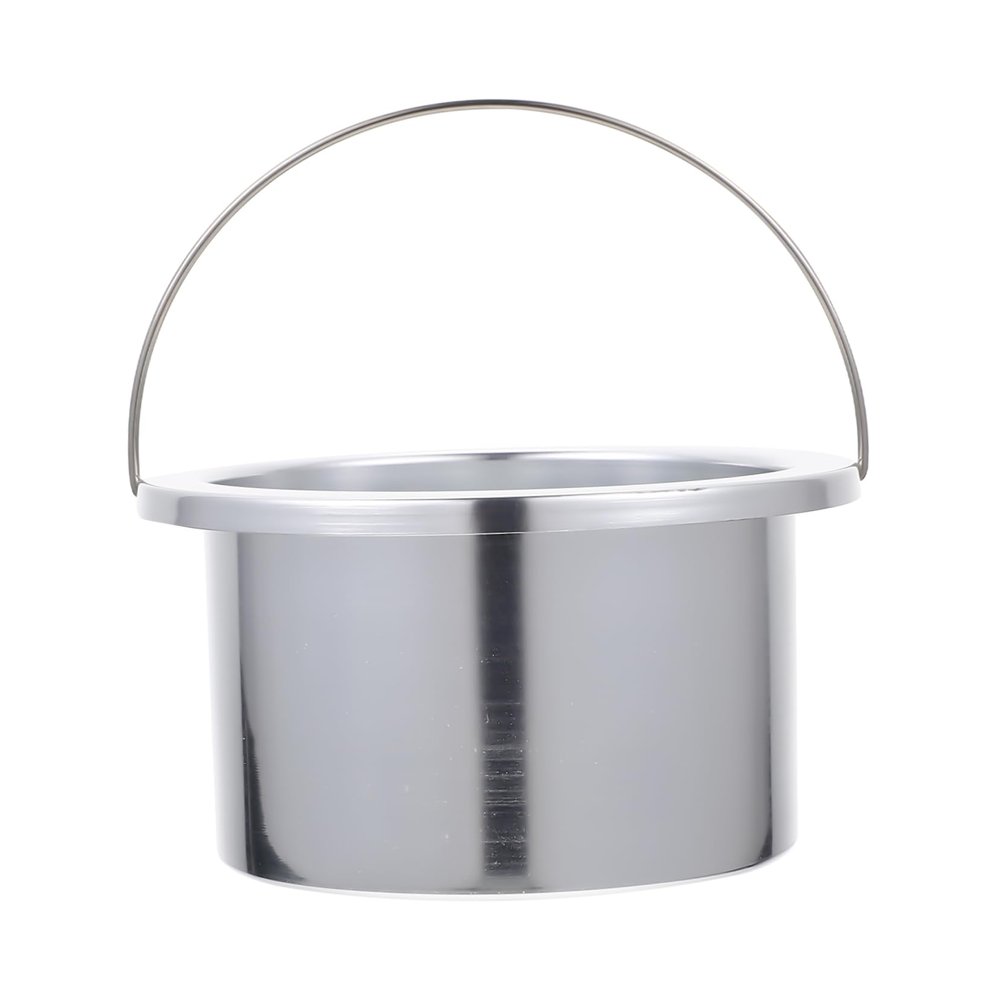 FRCOLOR Aluminum Hair Removal Wax Warmer Bowl Compact Wax Melting Tool for Home and Salon Use Durable and Easy to Clean Inner Pot Accessory Diameter Silver