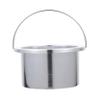 FRCOLOR Aluminum Hair Removal Wax Warmer Bowl Compact Wax Melting Tool for Home and Salon Use Durable and Easy to Clean Inner Pot Accessory Diameter Silver view 1