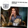 FRCOLOR Aluminum Hair Removal Wax Warmer Bowl Compact Wax Melting Tool for Home and Salon Use Durable and Easy to Clean Inner Pot Accessory Diameter Silver view 3