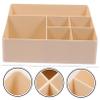 Angoily 1pc Creative Compartment Makeup Organizer Box Storage Container for Cosmetics and Desk Supplies for Vanity and Bathroom Use Made from Material view 2