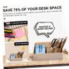 Angoily 1pc Creative Compartment Makeup Organizer Box Storage Container for Cosmetics and Desk Supplies for Vanity and Bathroom Use Made from Material view 4