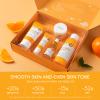 5Pcs Skincare Gift Set for Teenage Girls, Vitamin C Face Skin Care Kit With Cleanser, Toner, Face Serum, Eye Cream, Cream, Travel Skin Care Sets & Kits, Hydrating Facial Kit Skincare Set for Women Men view 2
