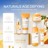 5Pcs Skincare Gift Set for Teenage Girls, Vitamin C Face Skin Care Kit With Cleanser, Toner, Face Serum, Eye Cream, Cream, Travel Skin Care Sets & Kits, Hydrating Facial Kit Skincare Set for Women Men view 3