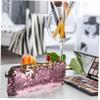 Angoily Makeup Pouches Vanity Bag Zipper Travel Pouches for Women Cosmetics Storage Case Portable Toiletry Bag, As Shown, 20x7.5x1.5cm view 3