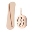 1 Set Beauty Egg Cosmetic Bag Make up Holder Silicone Sponge Brush Holder Travel Puff Box USB, Khaki, 6.5x5cm view 1