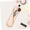 1 Set Beauty Egg Cosmetic Bag Make up Holder Silicone Sponge Brush Holder Travel Puff Box USB, Khaki, 6.5x5cm view 2