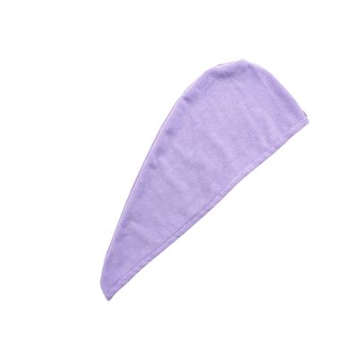Didiseaon Hair Towel Wrap Quick Dry for Long Hair Ultra Soft Plush Purple 60x25cm
