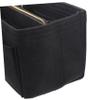 1pc Felt Storage Bag Toiletry Bags for Traveling Felt Toiletry Bag Stationery Case Cosmetic Miss, Black, 26x14cm view 3