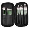 12 Green Glaze Makeup Brushes Set, Super Soft Snow Fox Hair Full Brushes view 1