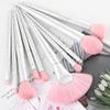 10pcs Pink Makeup Brushes Foundation Concealer Blush Make Up Brush Set Super Soft Synthetic Hair Cosmetic Tools view 2