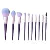 10Pcs Soft Natural Hair Makeup Brushes Foundation Powder Eyeshadow Make Up Brush Set view 1