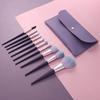 10Pcs Soft Natural Hair Makeup Brushes Foundation Powder Eyeshadow Make Up Brush Set view 2