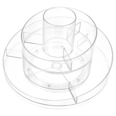 Angoily 360 Degree Rotating Makeup Skincare Organizer for Vanity Countertop Cosmetic Rack Storage Desktop Makeup Holder