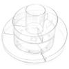 Angoily 360 Degree Rotating Makeup Skincare Organizer for Vanity Countertop Cosmetic Rack Storage Desktop Makeup Holder view 1