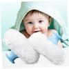 4Pcs Velour Makeup Puffs Cosmetic Puff for Face Soft Baby Puffs Talcum Puff Holder Kit and Washable Beauty Sponge Set view 4