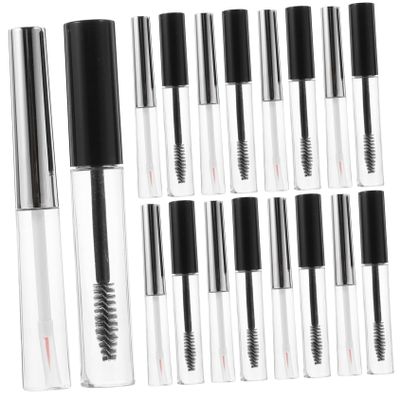 Balacoo 2 Sets Mascara Tube Mascara Clear Mascara Wand Tube Clear Mascara Clear Lash Mascara Eyelash Wand Tube Refillable Mascara Wands Eyelash Mascara Plastic Travel Cosmetic Dispenser