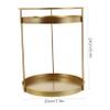 balacoo Practical Storage Tray Jewelry Storage Tray Round Simple Double Design Home Decor Bathroom view 4