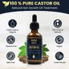 FARSA Native Castor Oil Organic & Vegan, 100 Pure Castor Oil for Hair Growth, Eyelashes, Skin Tightening, Nail Treatment, Natural Cold Pressed Unrefined Hexane-Free & Cruelty-Free Beauty Elixir view 3
