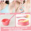 FRCOLOR 2pcs Silicone Wax Bowl Folding Non-stick Wax Melting Container for Home Waxing for Hard Beans Space-saving Design Precise Measurement Scale Random Color view 3