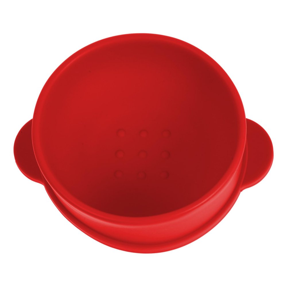 FRCOLOR Silicone Wax Container for Hair Removal Nonstick Wax Melting Pot Red Bowl for Beauty Salon Supplies Easy Peel for Diy Face Masks