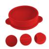 FRCOLOR Silicone Wax Container for Hair Removal Nonstick Wax Melting Pot Red Bowl for Beauty Salon Supplies Easy Peel for Diy Face Masks view 4