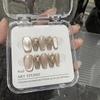 CHRISK Exotic Diamond Jumping Nail Dressing with Champagne Cat Eyes (Size : S) view 3