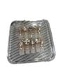 CHRISK Handmade Wearing Nail Long Diamond Ice Transparent Bare Color Whitening False Nail Sticker Detachable Nail Enhancement (Size : L) view 1