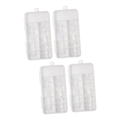 FRCOLOR 100pcs No-trace Transparent Nail Tips Full Pasted Manicure Supplies Water Droplet French to Apply for Home