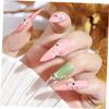 FRCOLOR 100pcs No-trace Transparent Nail Tips Full Pasted Manicure Supplies Water Droplet French to Apply for Home view 2