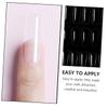 FRCOLOR 100pcs No-trace Transparent Nail Tips Full Pasted Manicure Supplies Water Droplet French to Apply for Home view 4