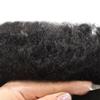 F M FACE MIRACLE NEW YORK Afro Toupee Full Lace Man Hair Wave For Black Men Breathable Kinky Curly Hair For American African Men Wigs (#1B Off Black, 6MM Wave) view 3
