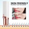 Facial Hair Removal for Women: Electric Hair Removal Device - Rechargeable Painless Face Razor for Chin Upper Lip Peach Fuzz with Light Gifts for Women(White) view 4