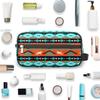 cfpolar Geometric Aztec Toiletry Travel Bag for Women, Ethnic Western Style Water-Resistant Shaving Kit Large Capacity Dopp Kit, Toiletry Organizer Shaving Bag for Travel Sports Bathroom Shower view 4