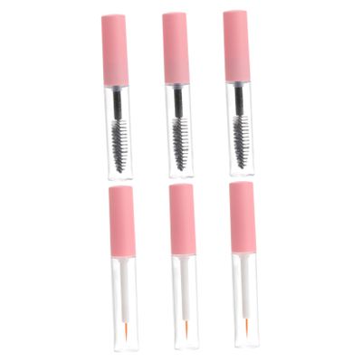 Beatifufu 6pcs Portable Mascara Tubes Shadow Tip Liner and Eyelash Applicators for Makeup for Diy and Travel Suitable for Cosmetic Needs