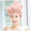 Anneome Dry Hair Cap Coral Velvet Super Absorbent Quick Drying Hair Turban Head Wrap Pink view 3