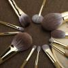 12 Green Sandalwood Makeup Brush Set Full Set Of Loose Powder Brush Eyeshadow Green Sandalwood view 3