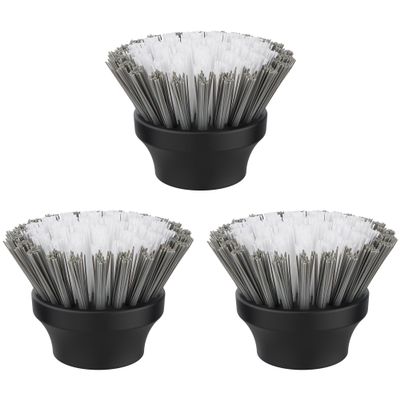 MR.SIGA Electric Spin Scrubber Flat Brush Refills, 3 Pack