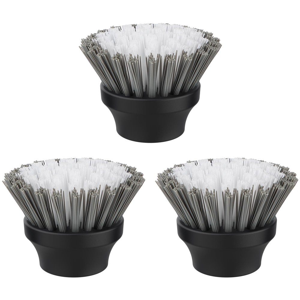 MR.SIGA Electric Spin Scrubber Flat Brush Refills, 3 Pack