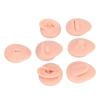 7PCS Piercing Practice Body Parts,Simulation Soft Silicone Flexible Model Body Part,Ear Eye Nose Mouth Tongue and Belly Button Model,for Piercing Practice and Jewelry Display Acupuncture Teaching Tool view 4