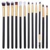 12Pcs Eyeshadow Makeup Brushes Set Concealer Eye Shadow Blending Eyeliner Rose Gold Makeup Brush view 1