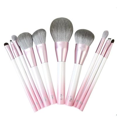 10pcs Professional Makeup Brushes Set Goat Hair Flat Powder Brush Makeup Brushes Make Up Brush