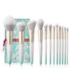 Makeup Brush-Ice White 12pcs Synthetic Hair Cosmetic Brushes Set Foundation Blush Powder Face Eye-cosmetic Tools Pens view 1