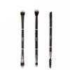 3pcs Makeup Brushes Metal Double Ended Blending Eyebrow Eyeshadow Eyeliner Eye Brow Concealer Makeup Brush Set Kit Tools view 1